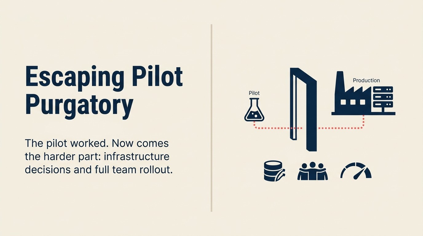 Quá trình chuyển đổi AI maturity Stage 2 sang Stage 3, con đường từ pilot đến triển khai sản xuất ở quy mô thực sự
