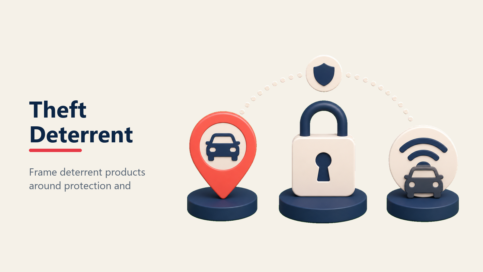 Theft deterrent products for vehicle protection