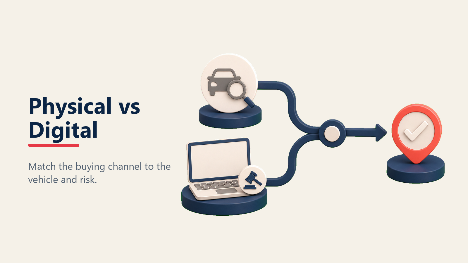 Physical versus digital auction strategy