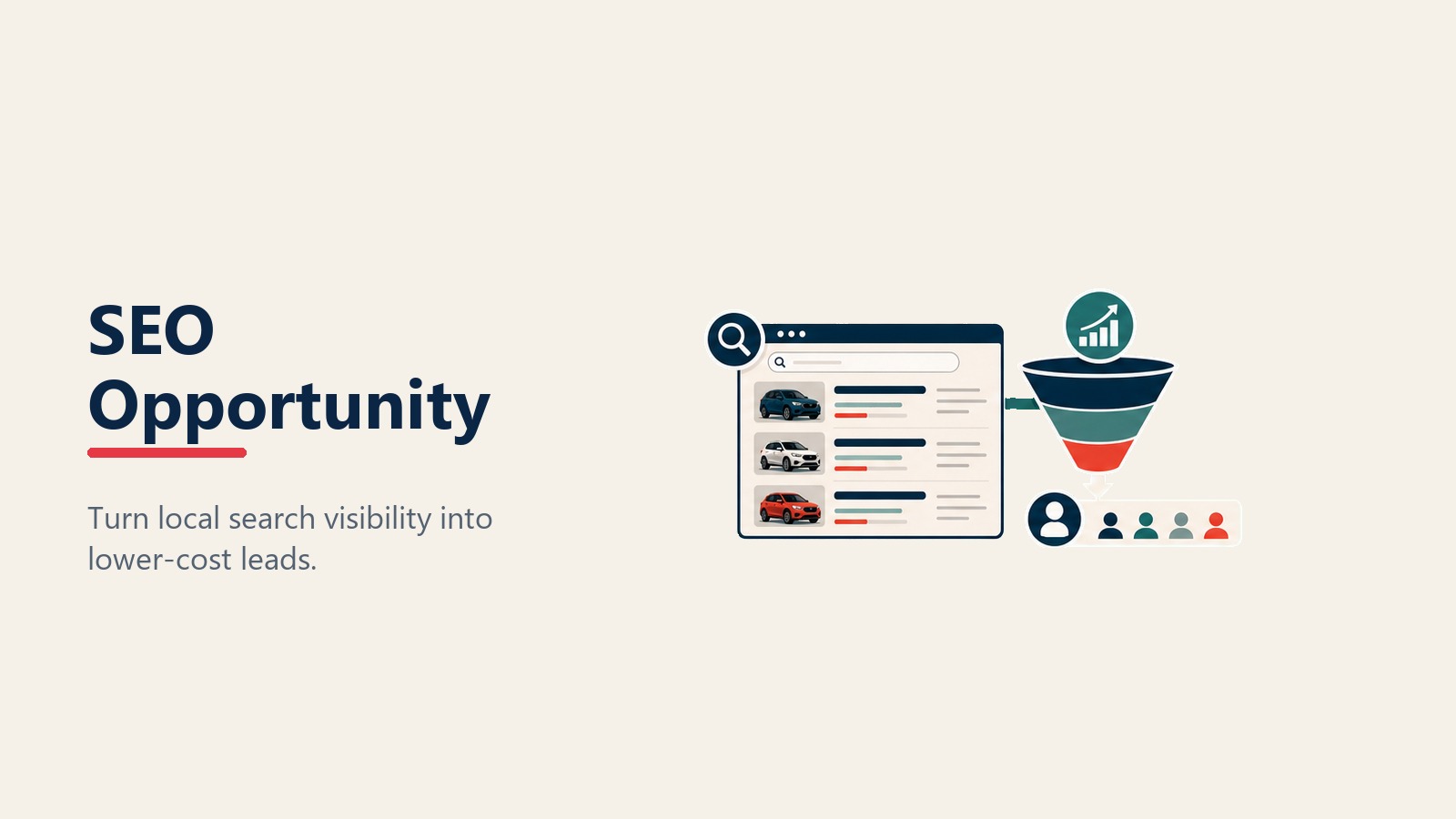 Automotive SEO opportunity for local search and lower lead costs