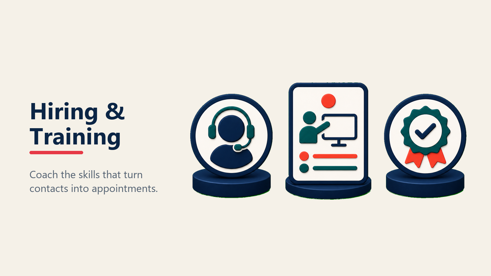 Hiring and training framework for BDC teams
