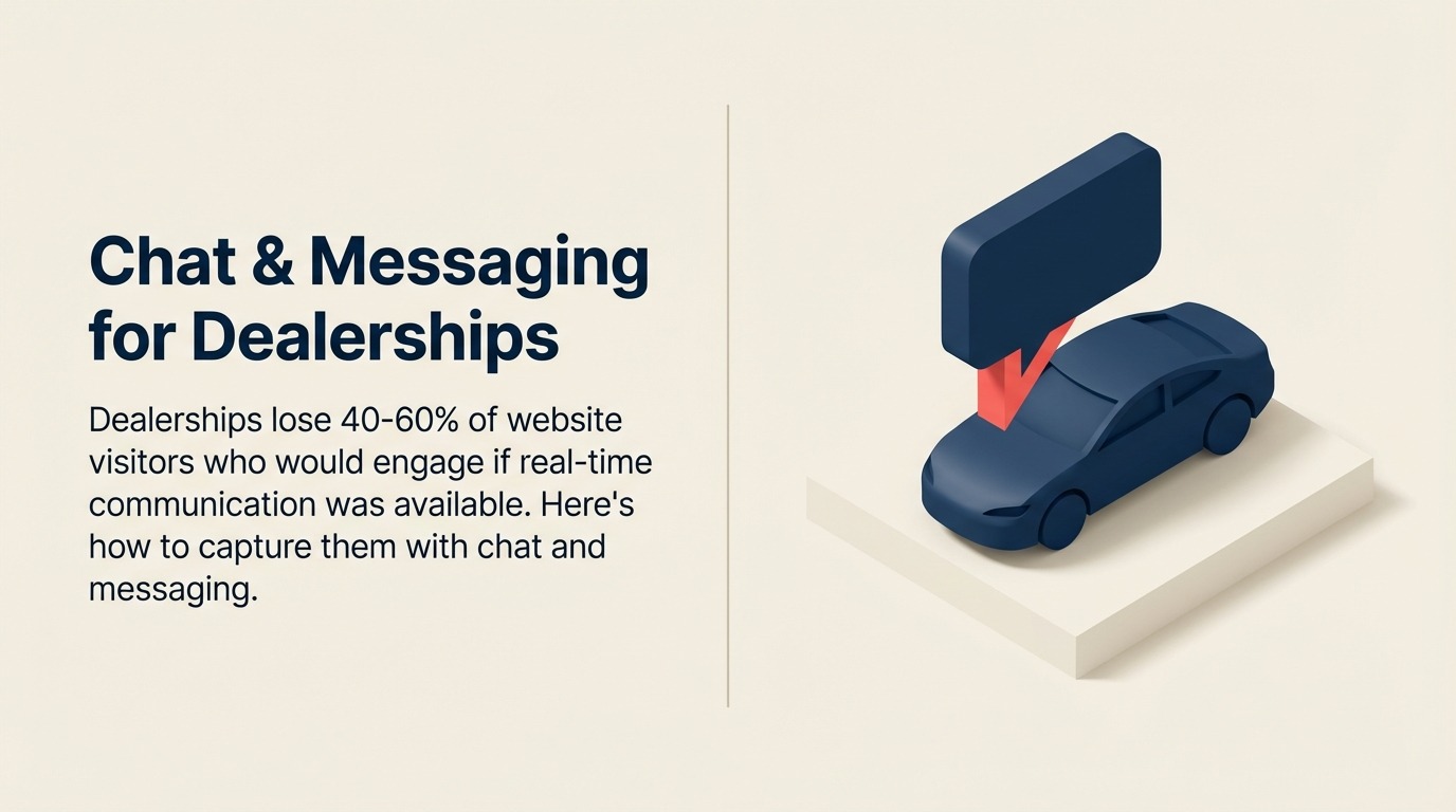 Chat y Mensajería para Concesionarios: Convirtiendo Conversaciones Digitales en Citas de Showroom - Guía 2026