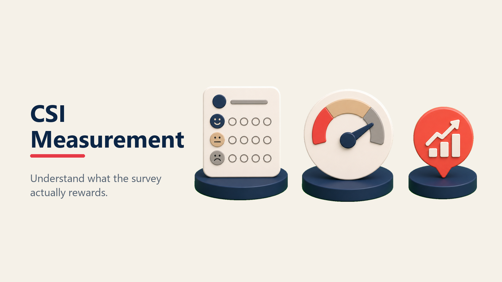 CSI measurement survey and satisfaction indicators
