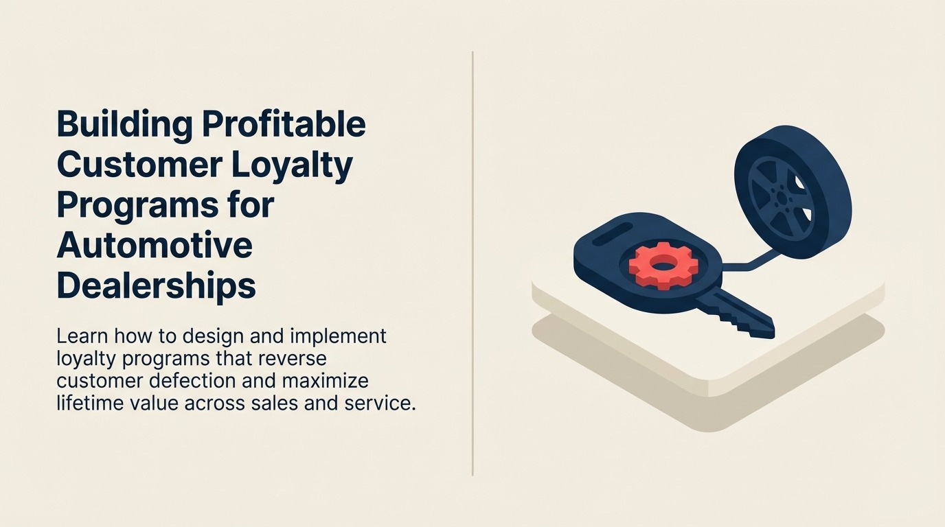 Construcción de Programas de Lealtad de Cliente Rentables para Concesionarios Automotrices - Guía 2026