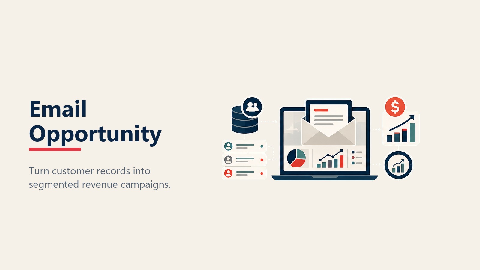 Dealership email marketing opportunity from customer database segmentation