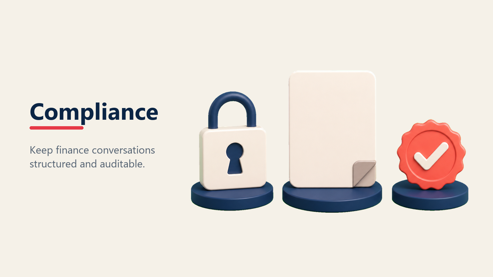 F and I compliance requirements with lock and approval stamp