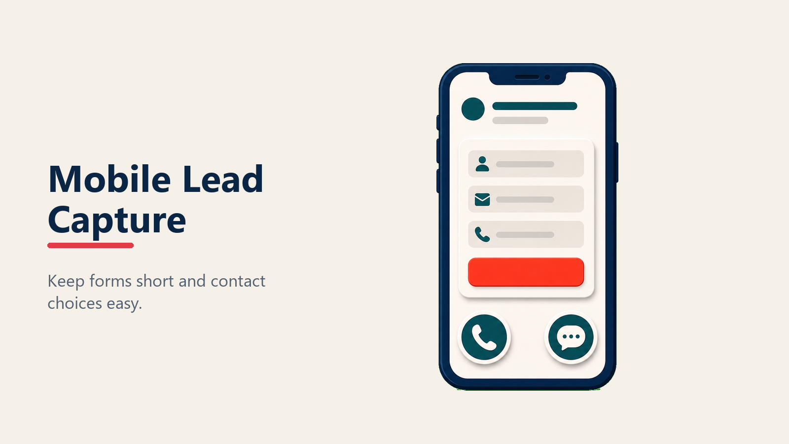Mobile lead capture form for dealership buyers