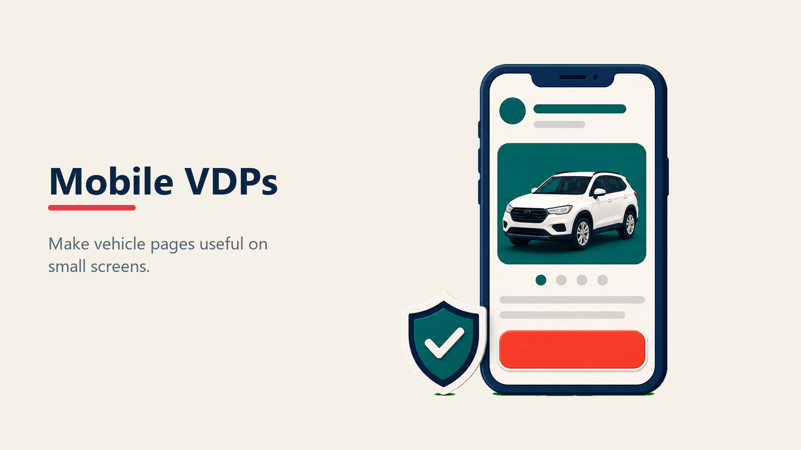 Mobile vehicle detail page best practices