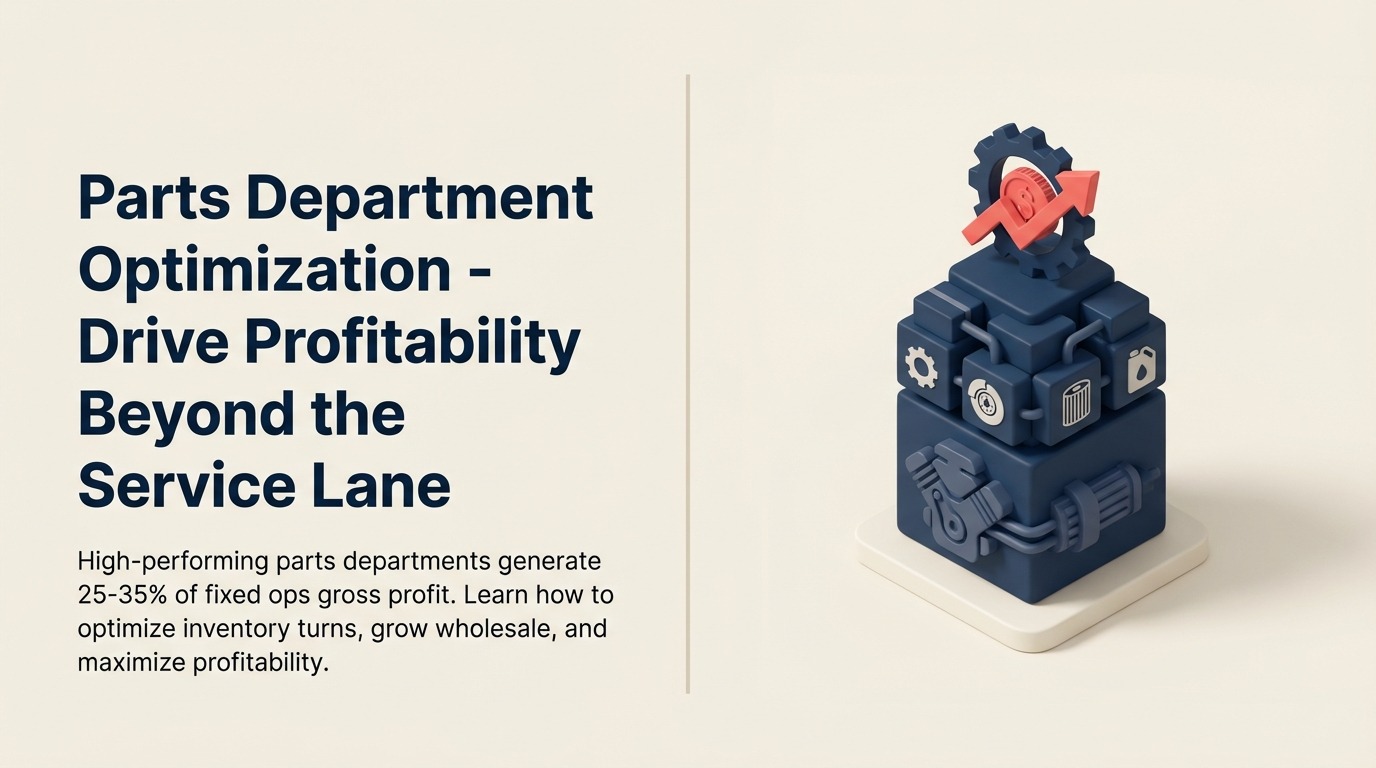 Otimização do Departamento de Peças - Impulsione Lucratividade Além da Pista de Serviço - Guia 2026