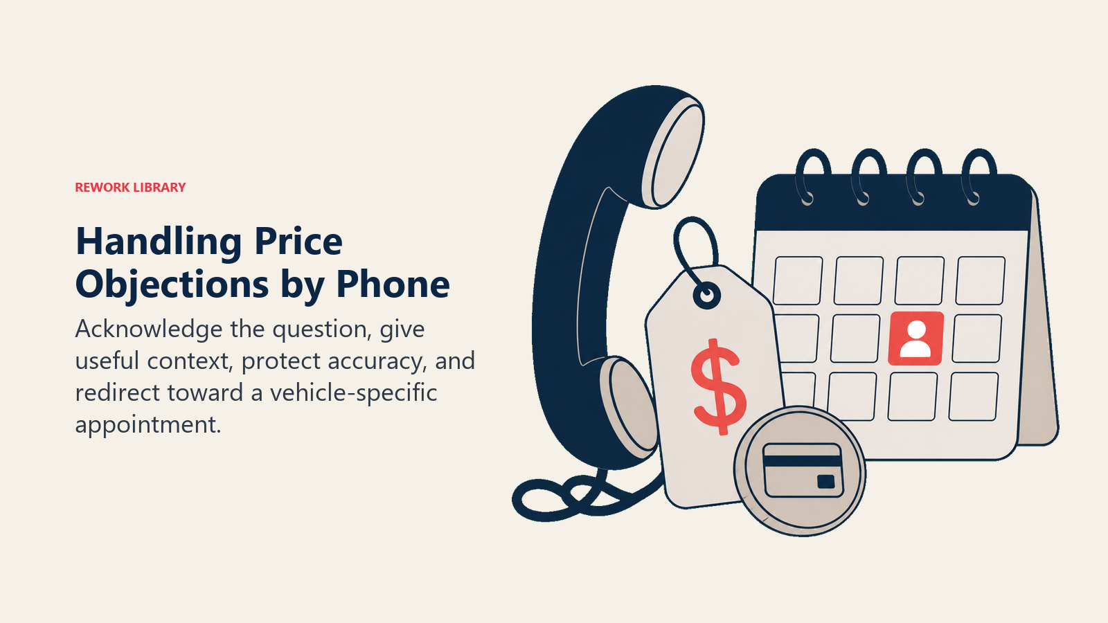 Handling Price Objections by Phone illustrated with phone objection balance
