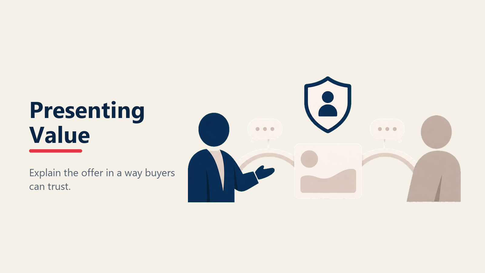 Presenting trade value with trust and justification