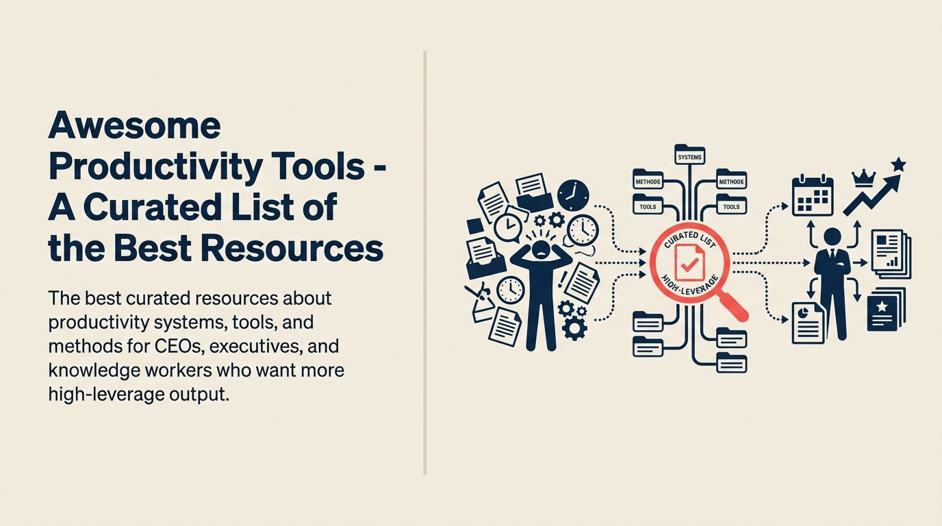 Awesome Productivity Tools - 厳選リソース集