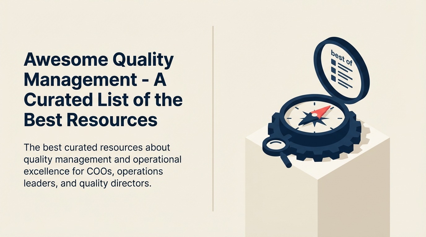 Awesome Quality Management - Una Lista Curada de los Mejores Recursos