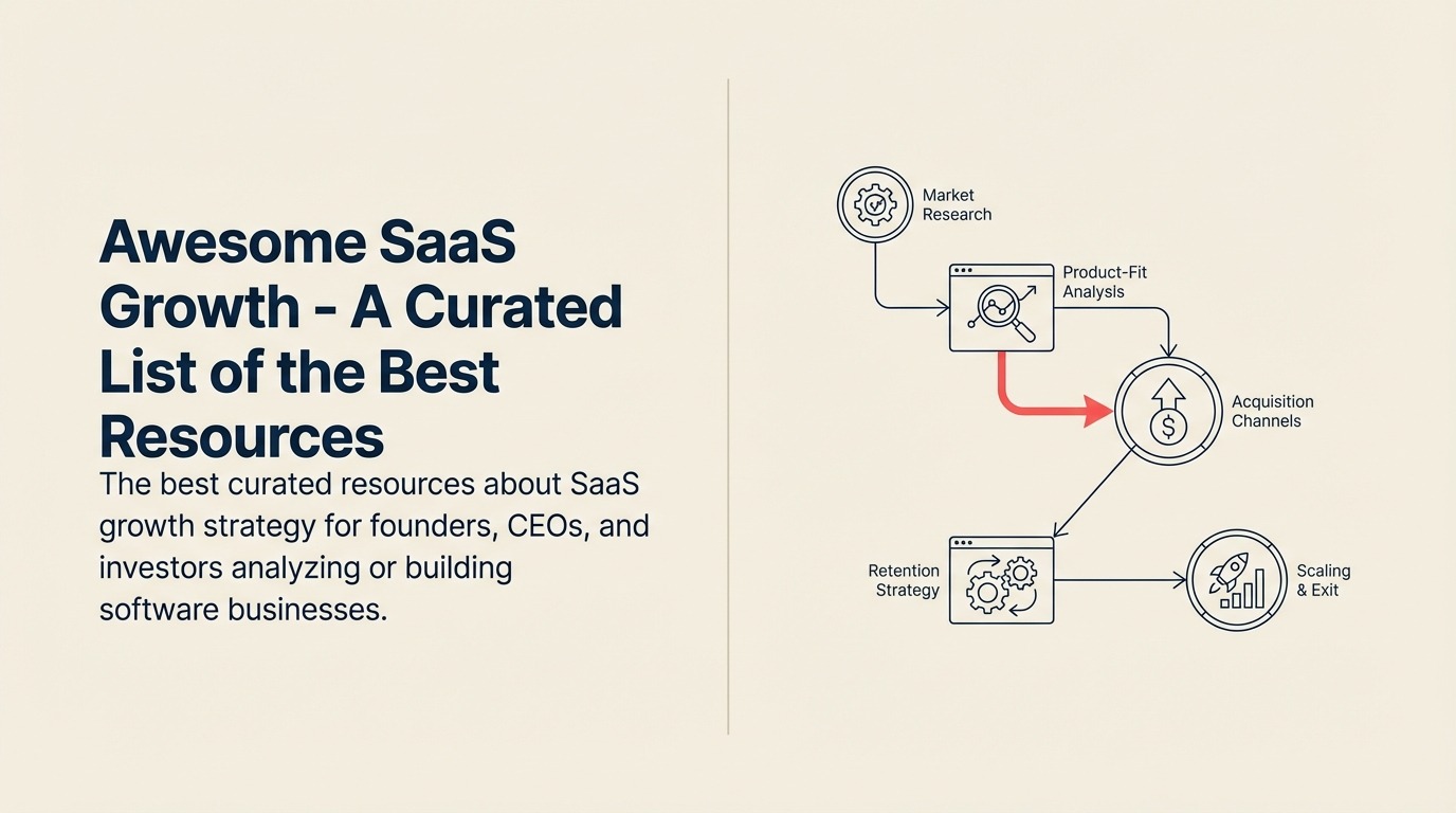 Awesome SaaS Growth - Eine kuratierte Liste der besten Ressourcen