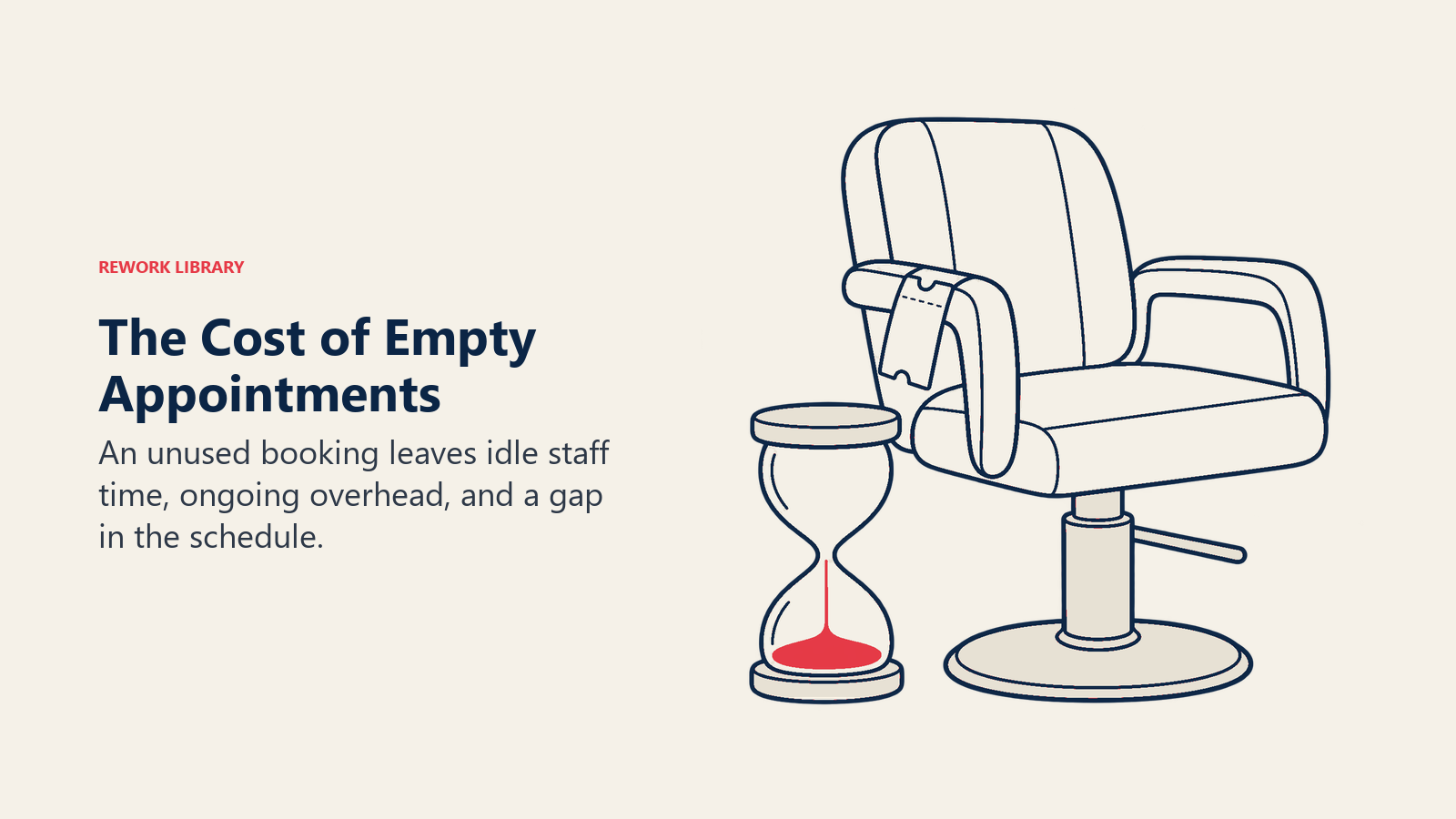 The Cost of Empty Appointments: An unused booking leaves idle staff time, ongoing overhead, and a gap in the schedule.