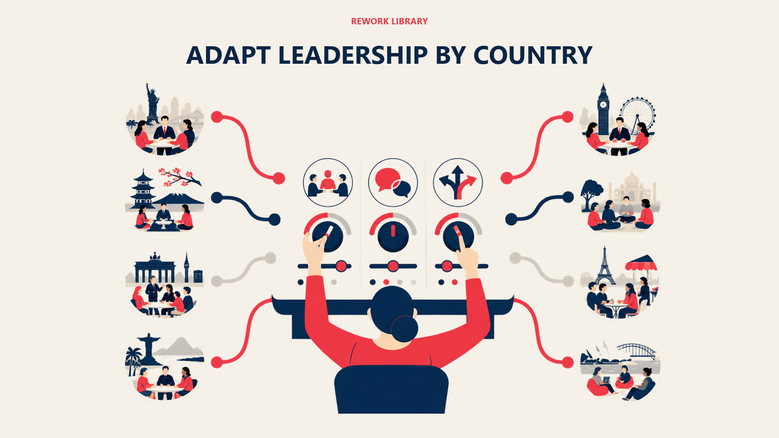 adapt leadership by country shown as three-control playbook