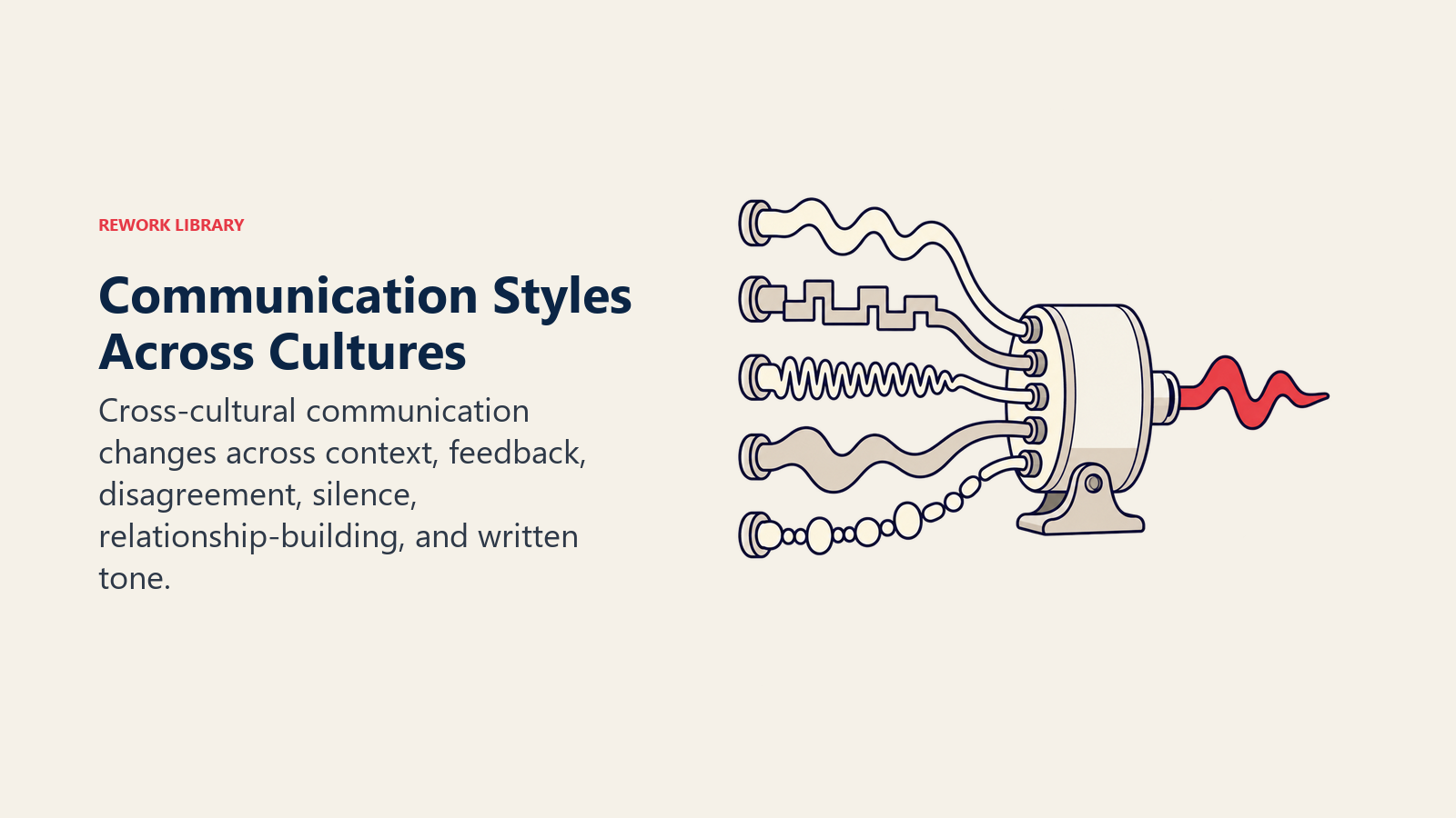 Cultural signal calibrator aligning different wave patterns into one clear shared pulse