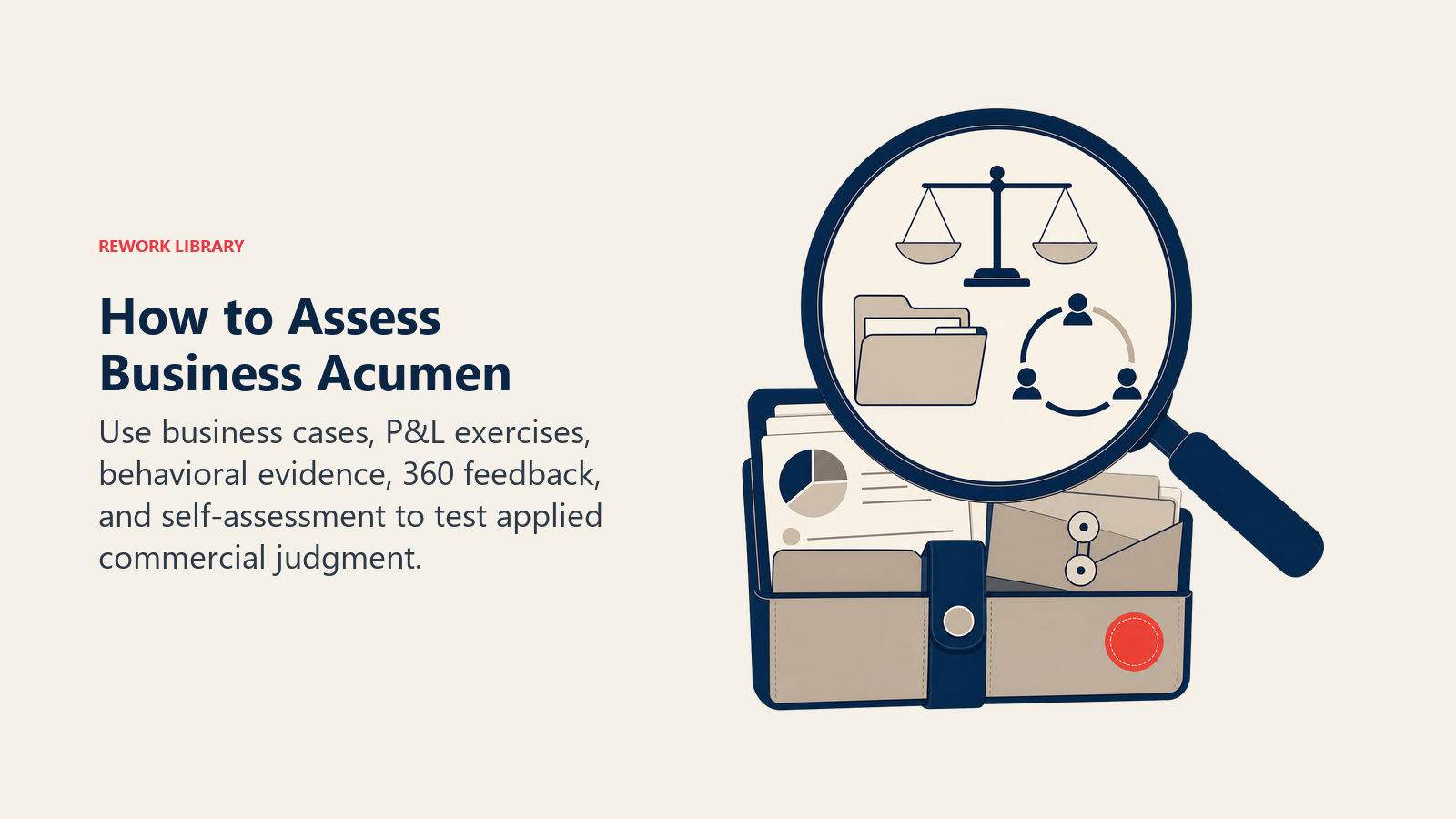 How to Assess Business Acumen with business cases, P&L exercises, interviews, and 360 feedback