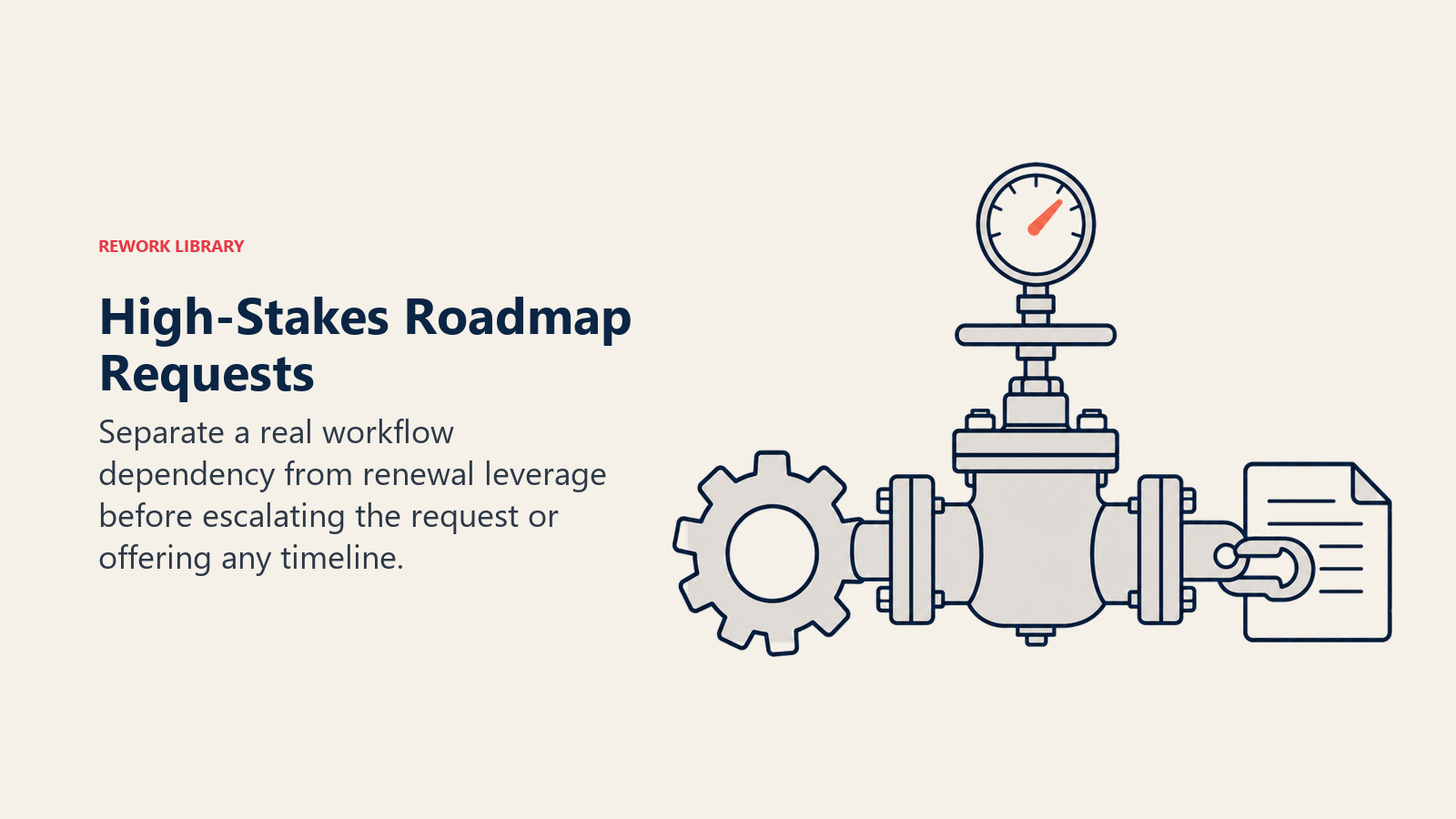 High-Stakes Roadmap Requests illustrated by pressure valve