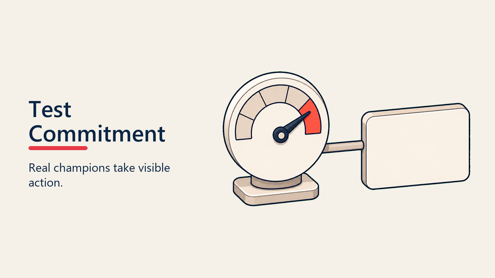Test Commitment visual for champion-development