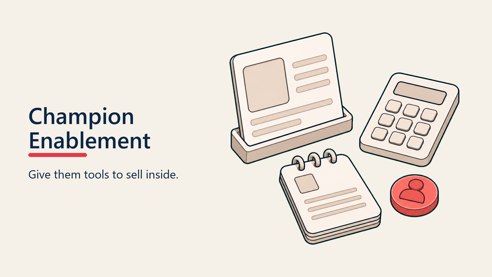 Champion Enablement visual for champion-development