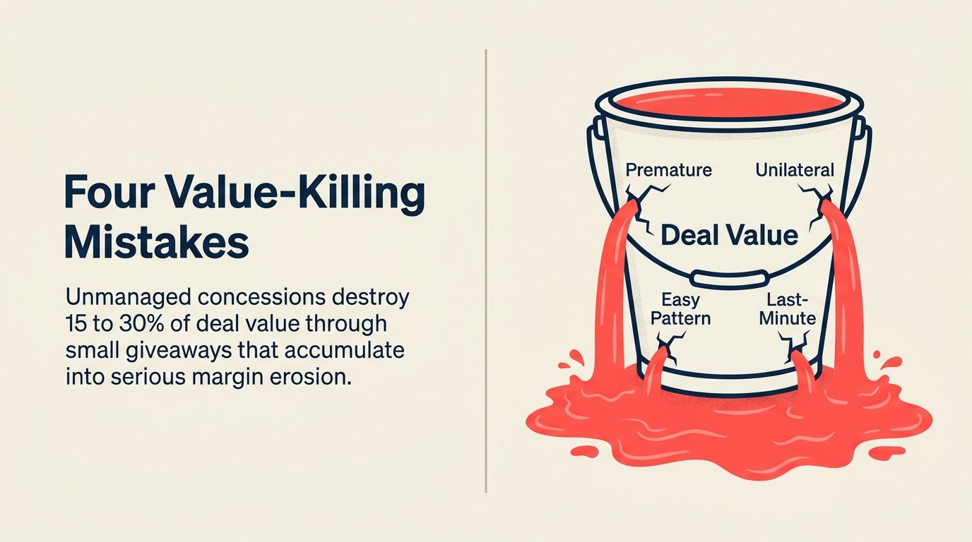 Four Common Concession Mistakes That Destroy Deal Value