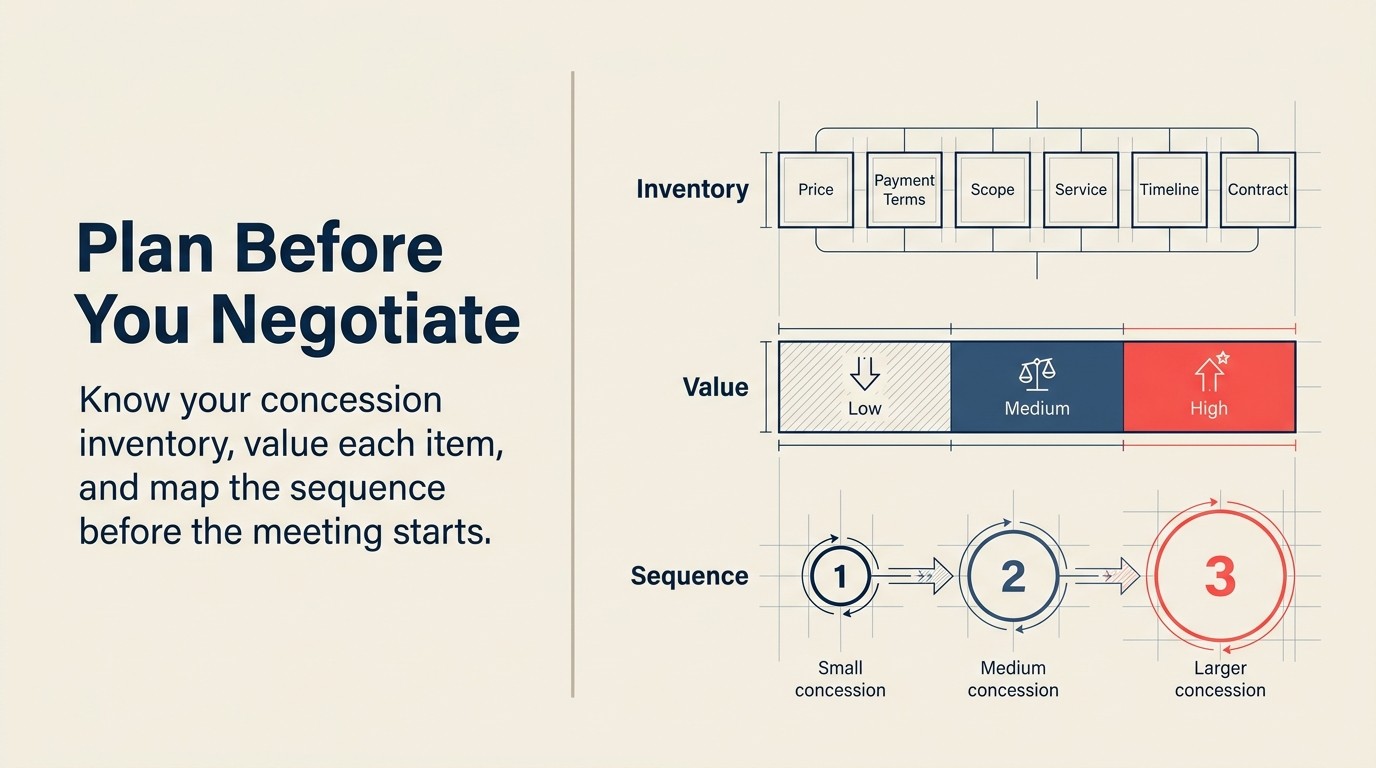 Concession Planning Framework with Inventory and Sequence
