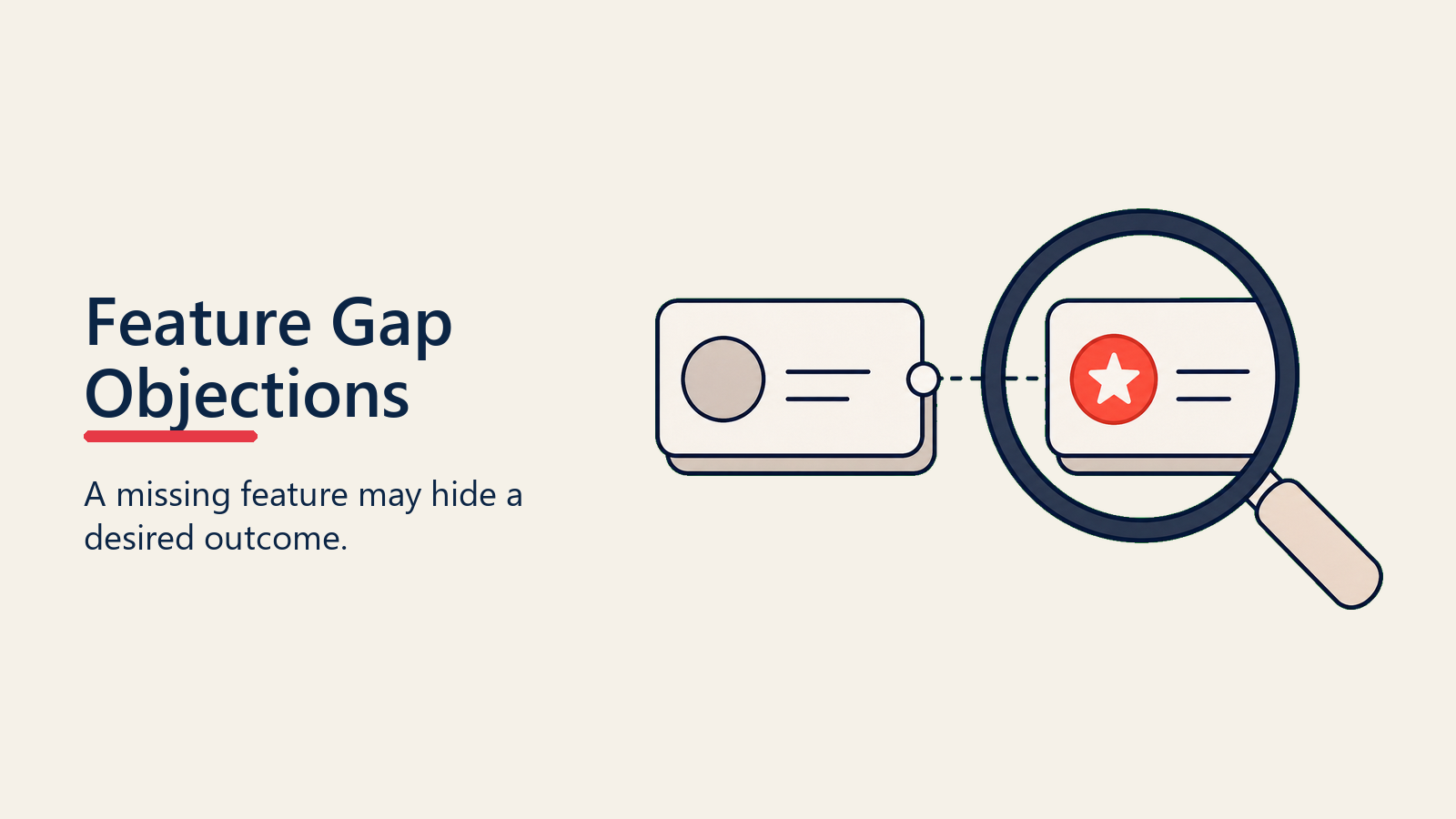 Feature Gap Objections visual for feature-gap-objections
