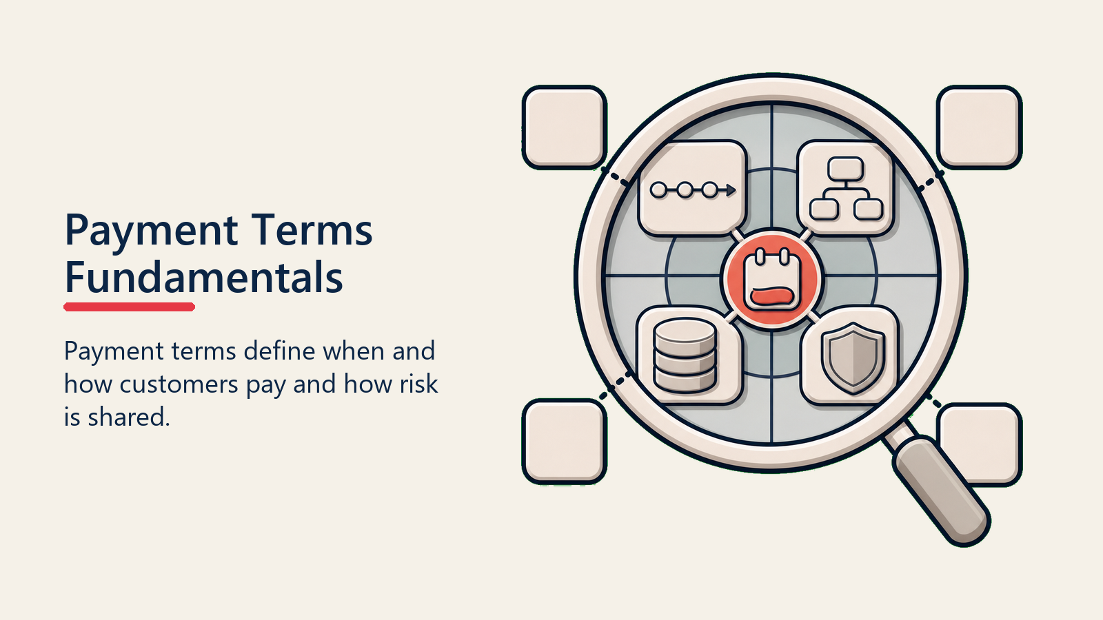 Payment Terms Fundamentals shown as payment terms lens for payment terms