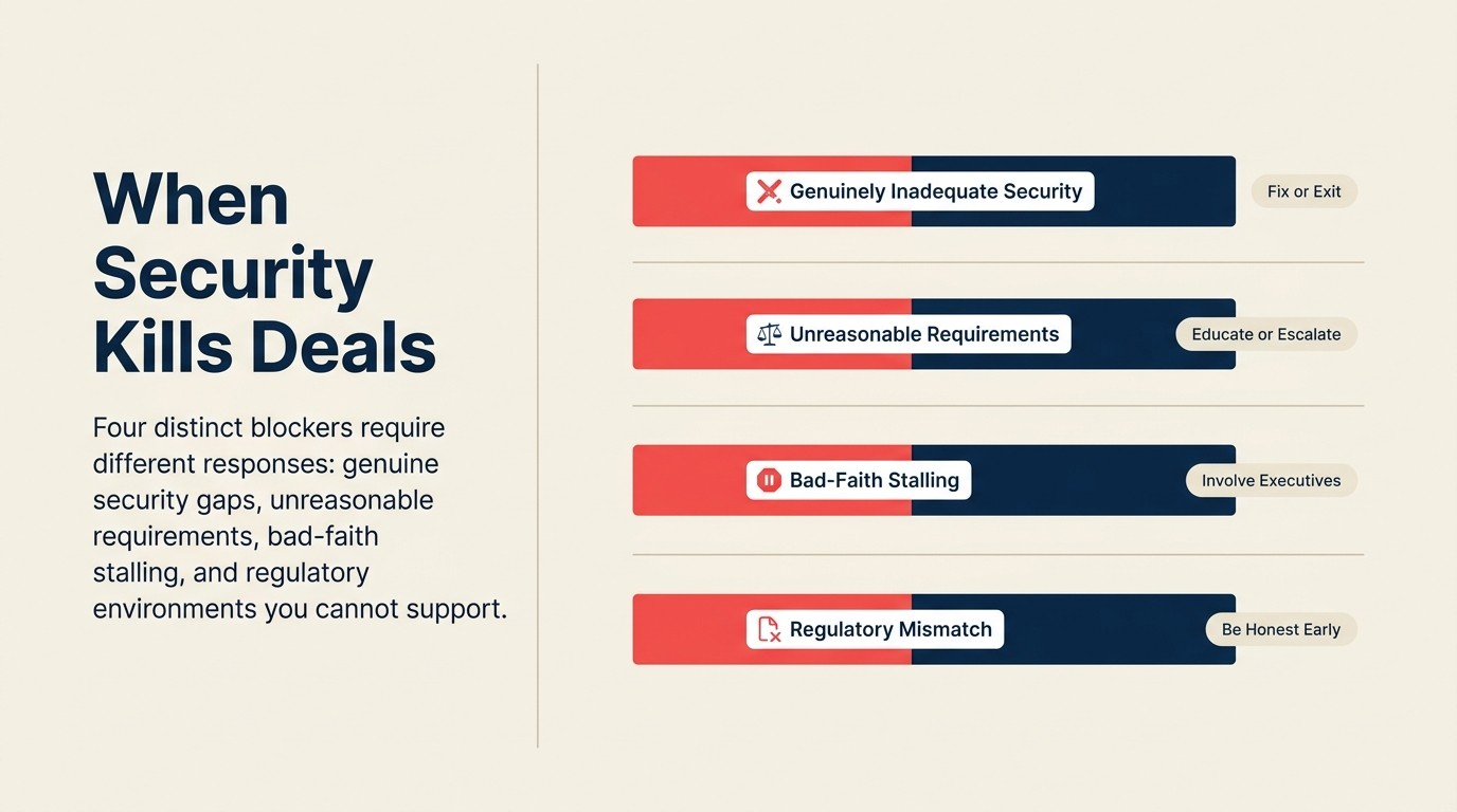 Four scenarios where security review becomes a deal blocker and how to respond