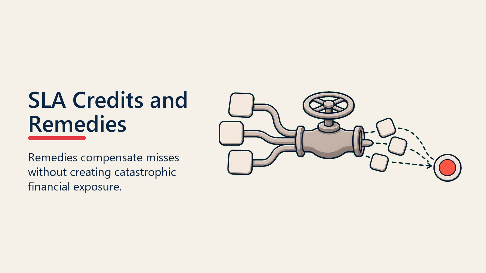 SLA Credits and Remedies shown as remedy safety valve for sla definition