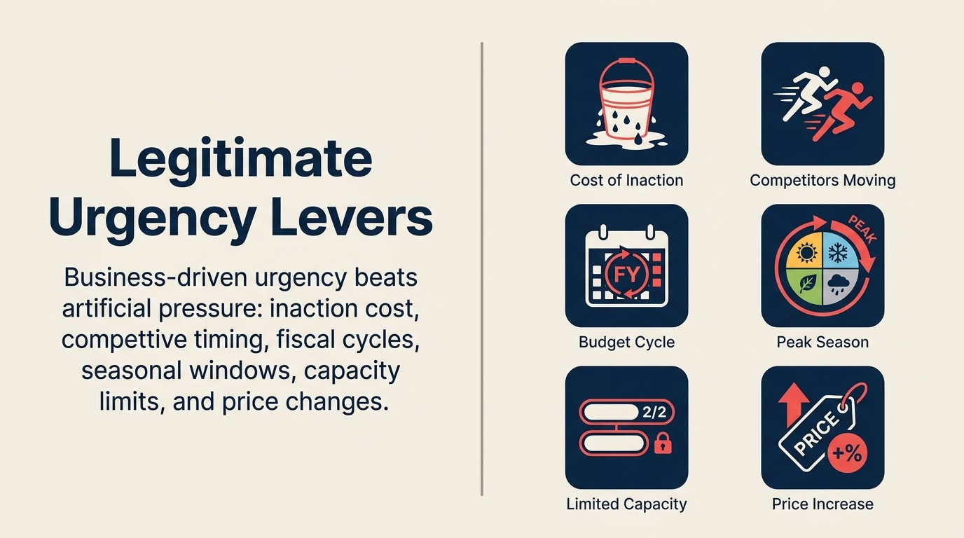 Six Levers for Creating Legitimate Urgency