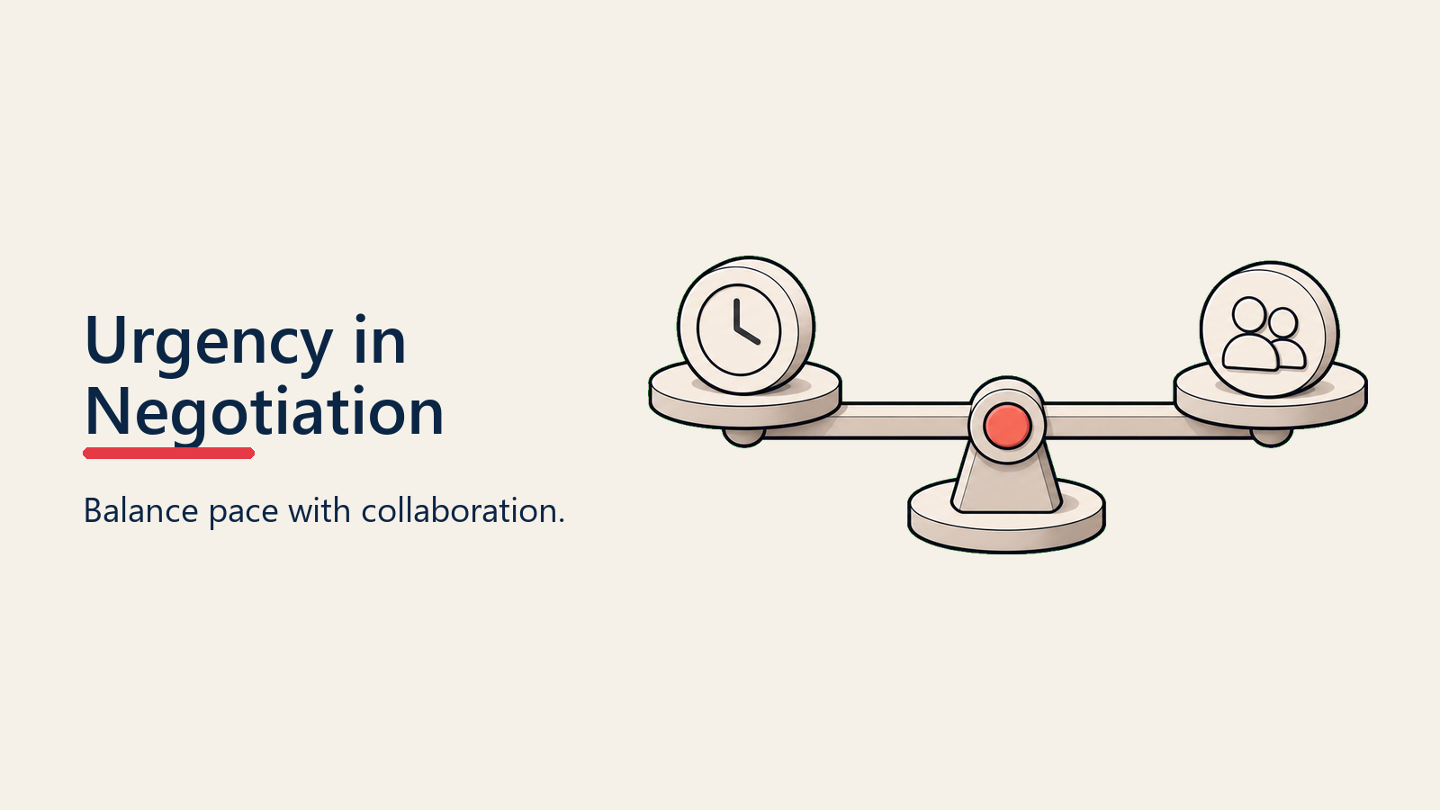 Urgency in Negotiation visual for urgency-creation
