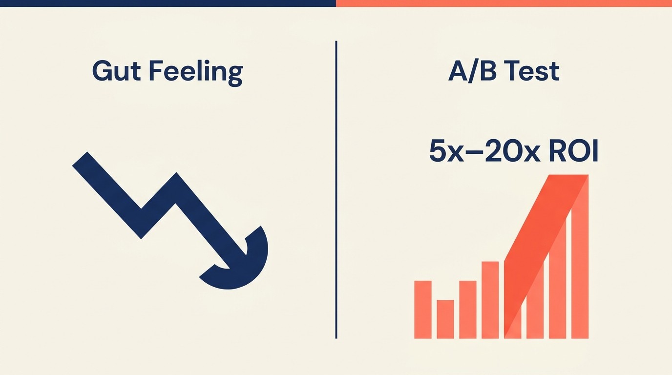 Why A/B testing matters in e-commerce with conversion lift ranges and ROI multiples