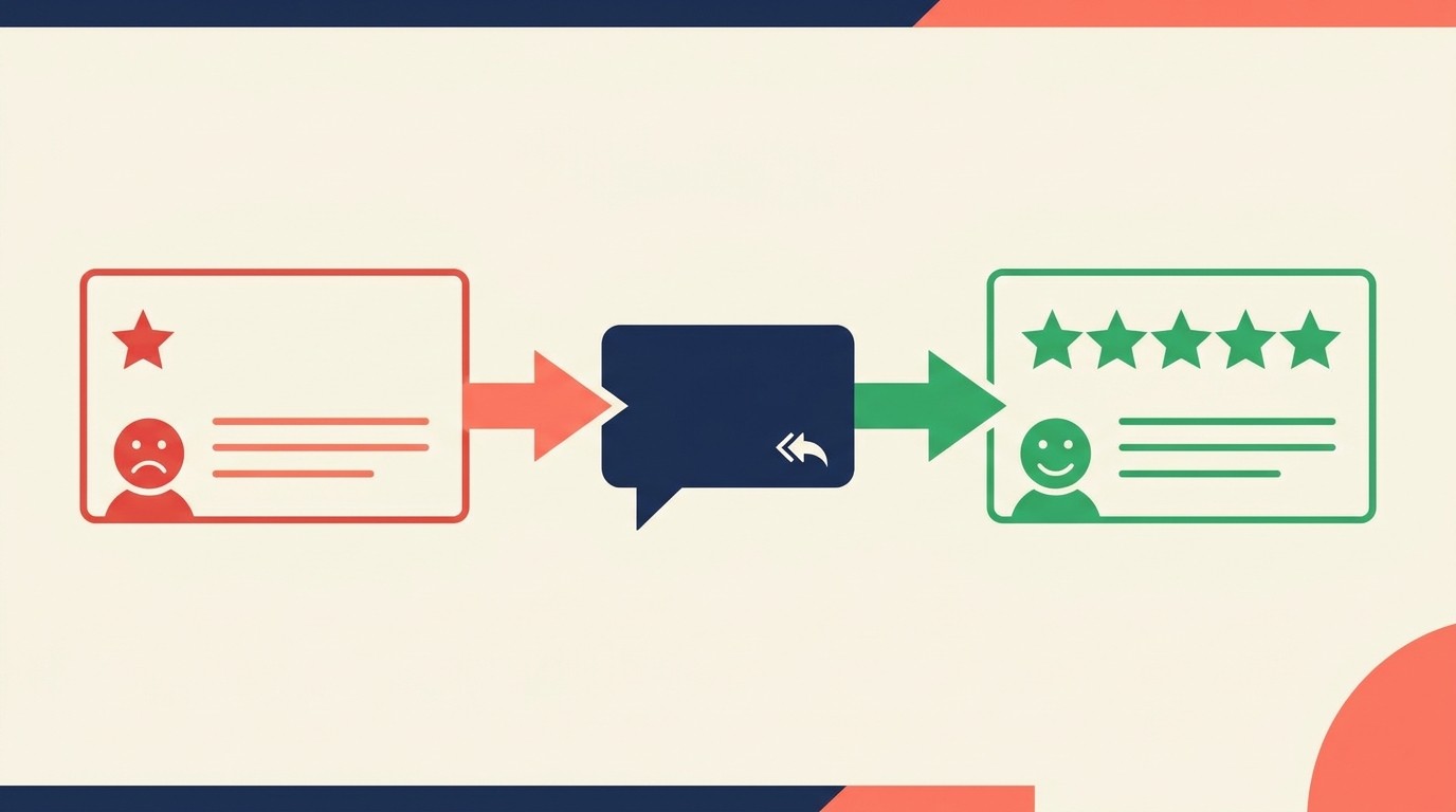 Managing negative reviews with response protocols