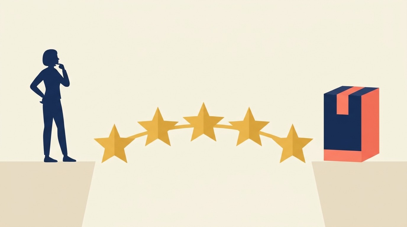 The trust gap in online shopping bridged by reviews and UGC