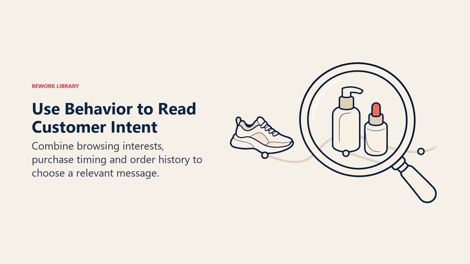 Behavioral segmentation focusing on a customer's repeated product-category interest rather than unrelated offers.
