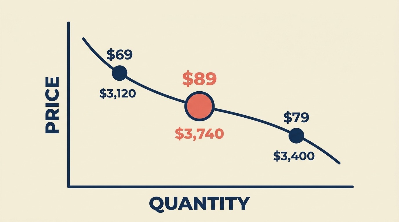 Price elasticity curves and demand-price relationship economics