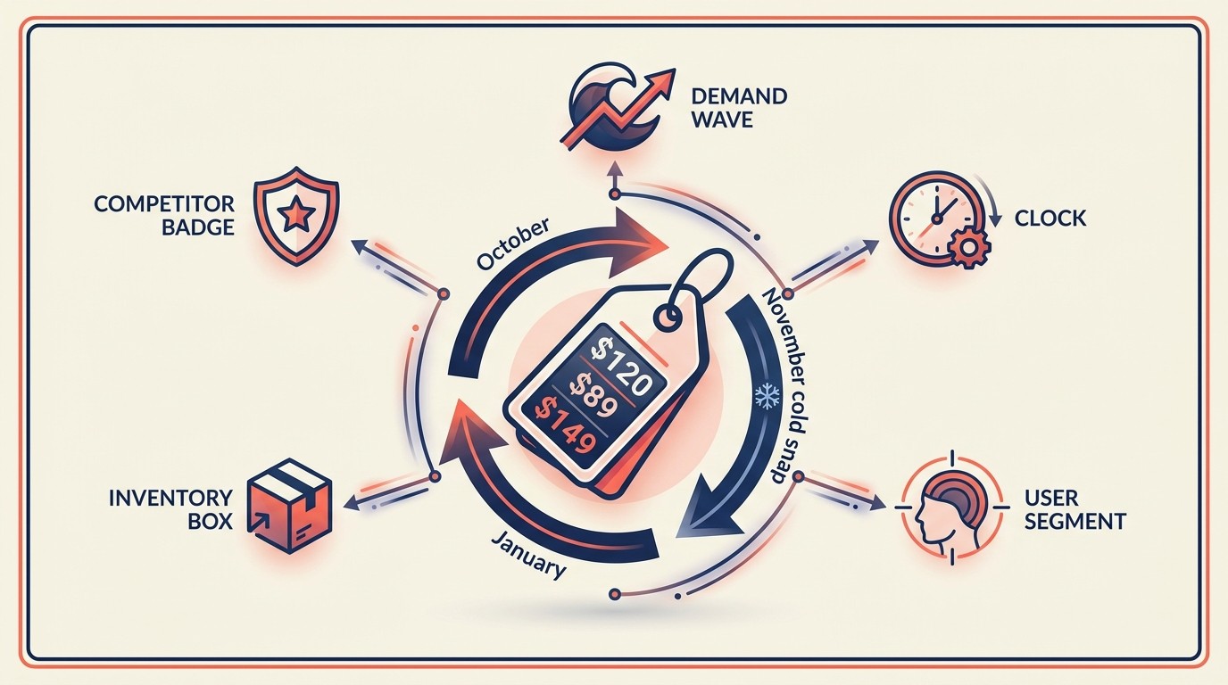 Core principles and real-time adjustment factors of dynamic pricing