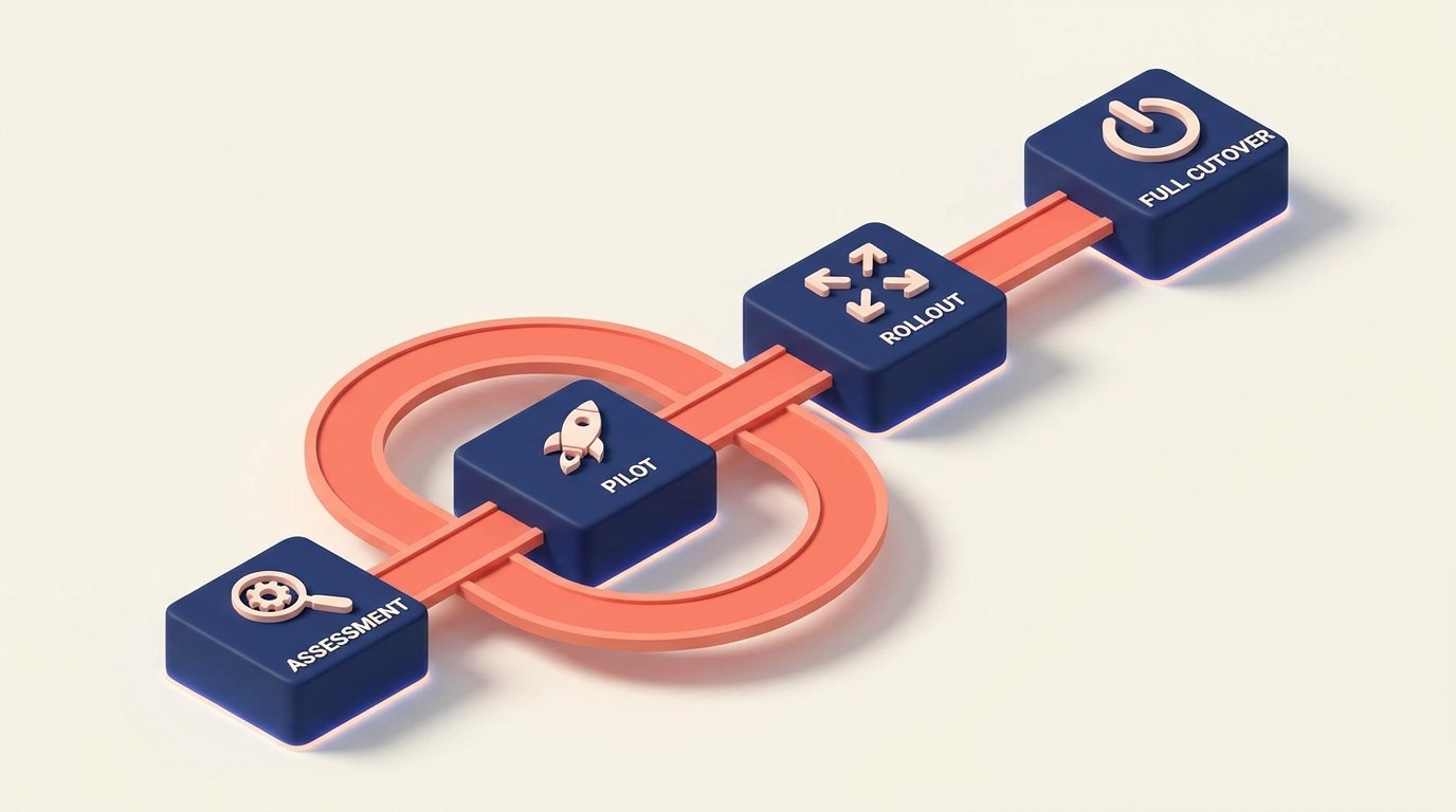 Phased migration strategy from traditional to headless commerce architecture