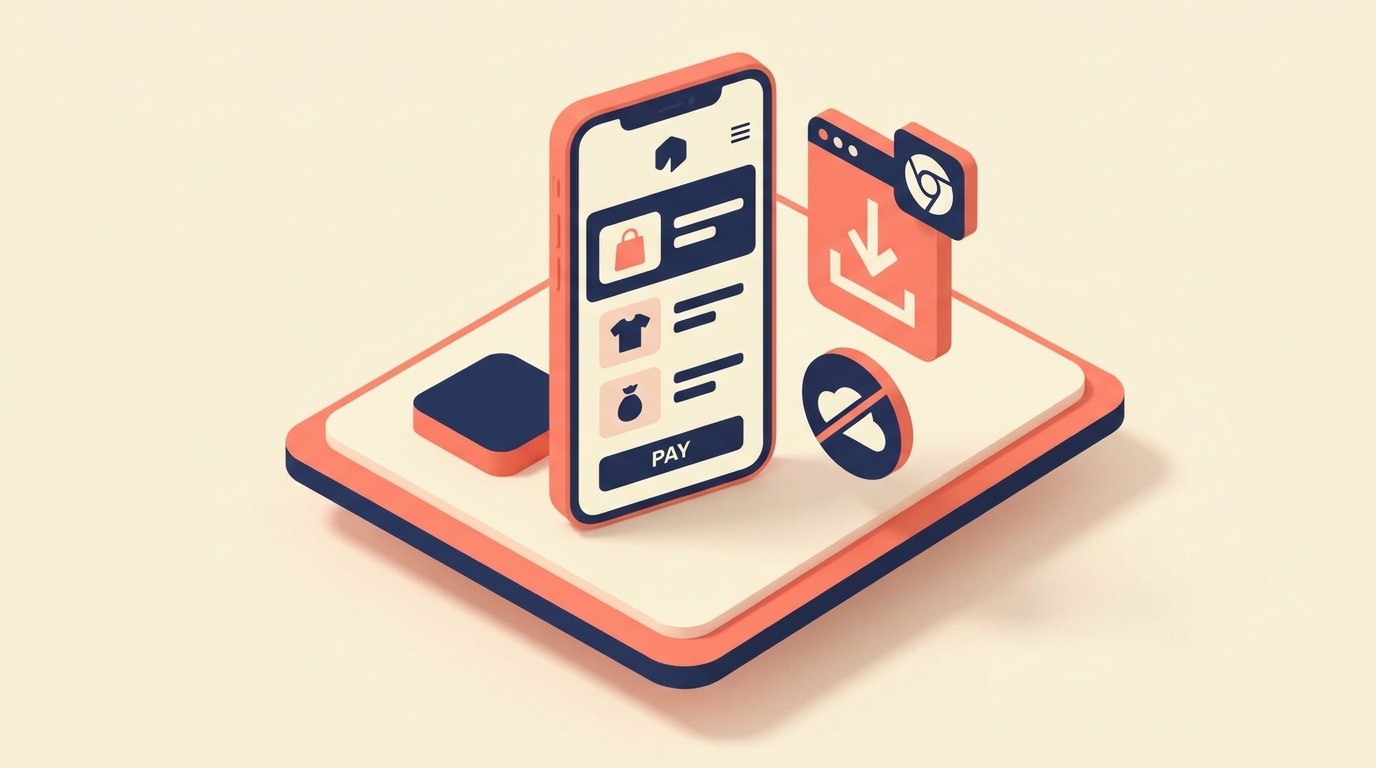 Mobile commerce advantages with headless architecture including native apps and PWAs