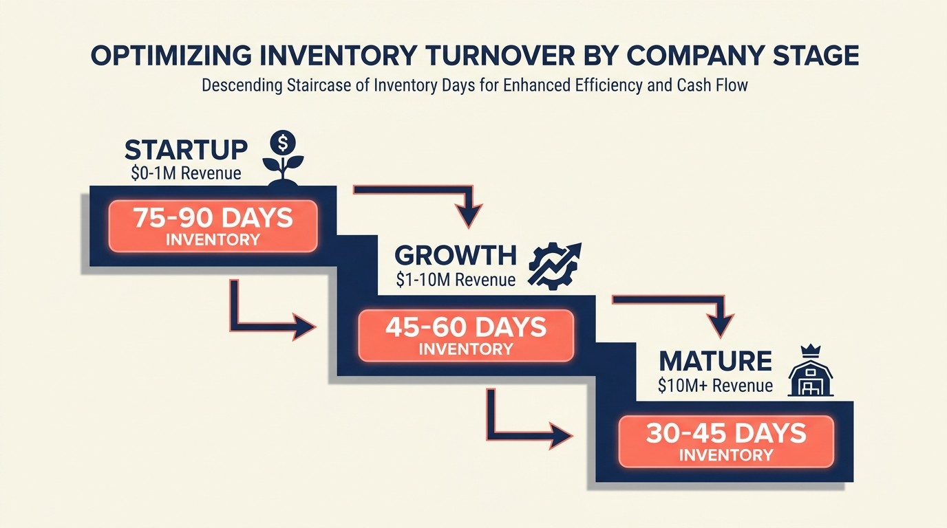 Inventory planning across startup growth and mature business stages