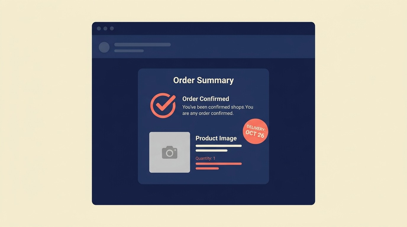 Anatomy of an effective order confirmation email with summary, shipping, and next steps