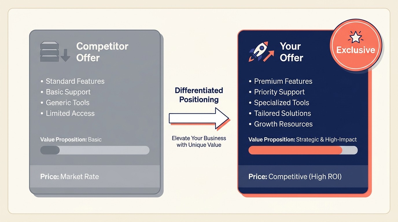 Competitive bundling tactics showing differentiation, exclusivity, and scarcity