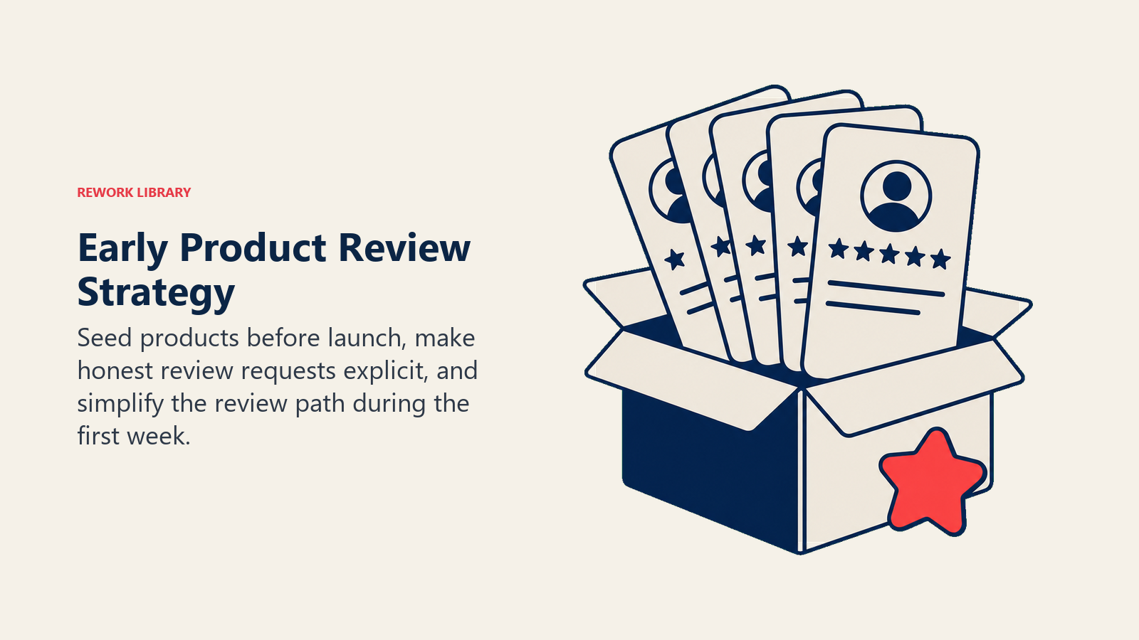 Early Product Review Strategy illustrated with review seed garden