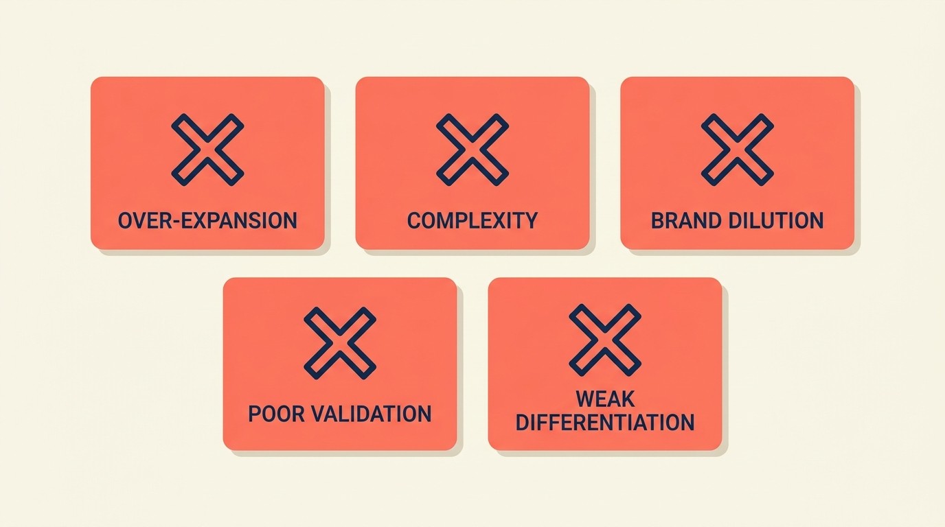 Common product line expansion mistakes to avoid