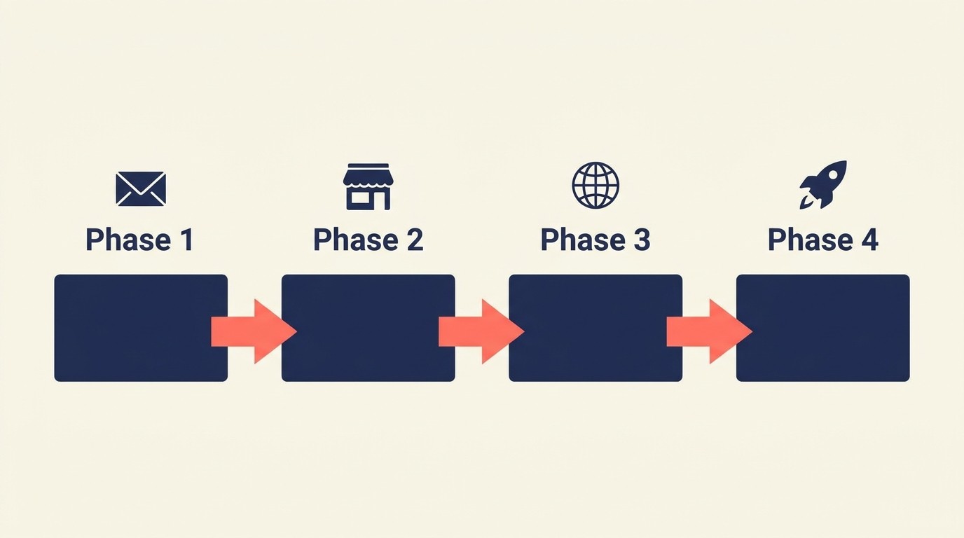 Phased launch strategy for new product lines