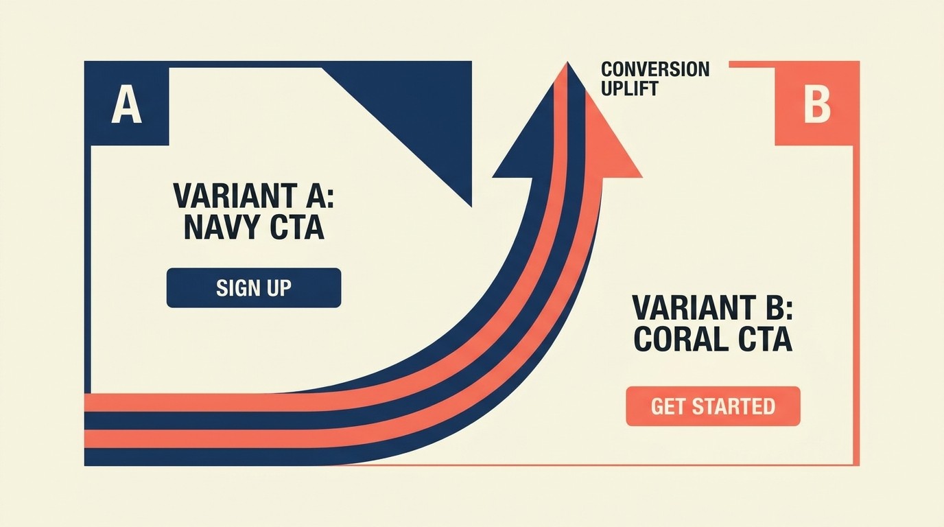 A/B testing framework for product page optimization with test variations and metrics