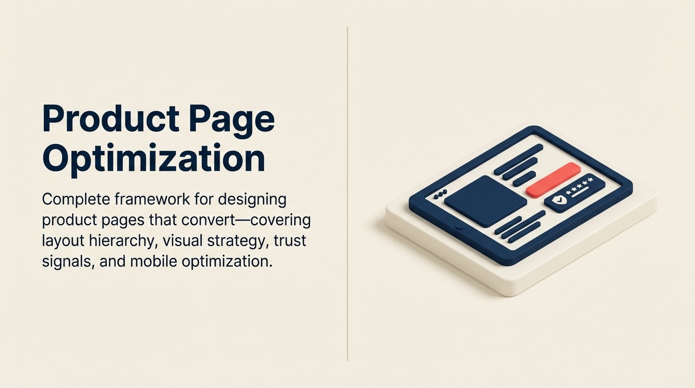 Optimización de páginas de producto: Marco completo para páginas orientadas a conversión - Guía 2026