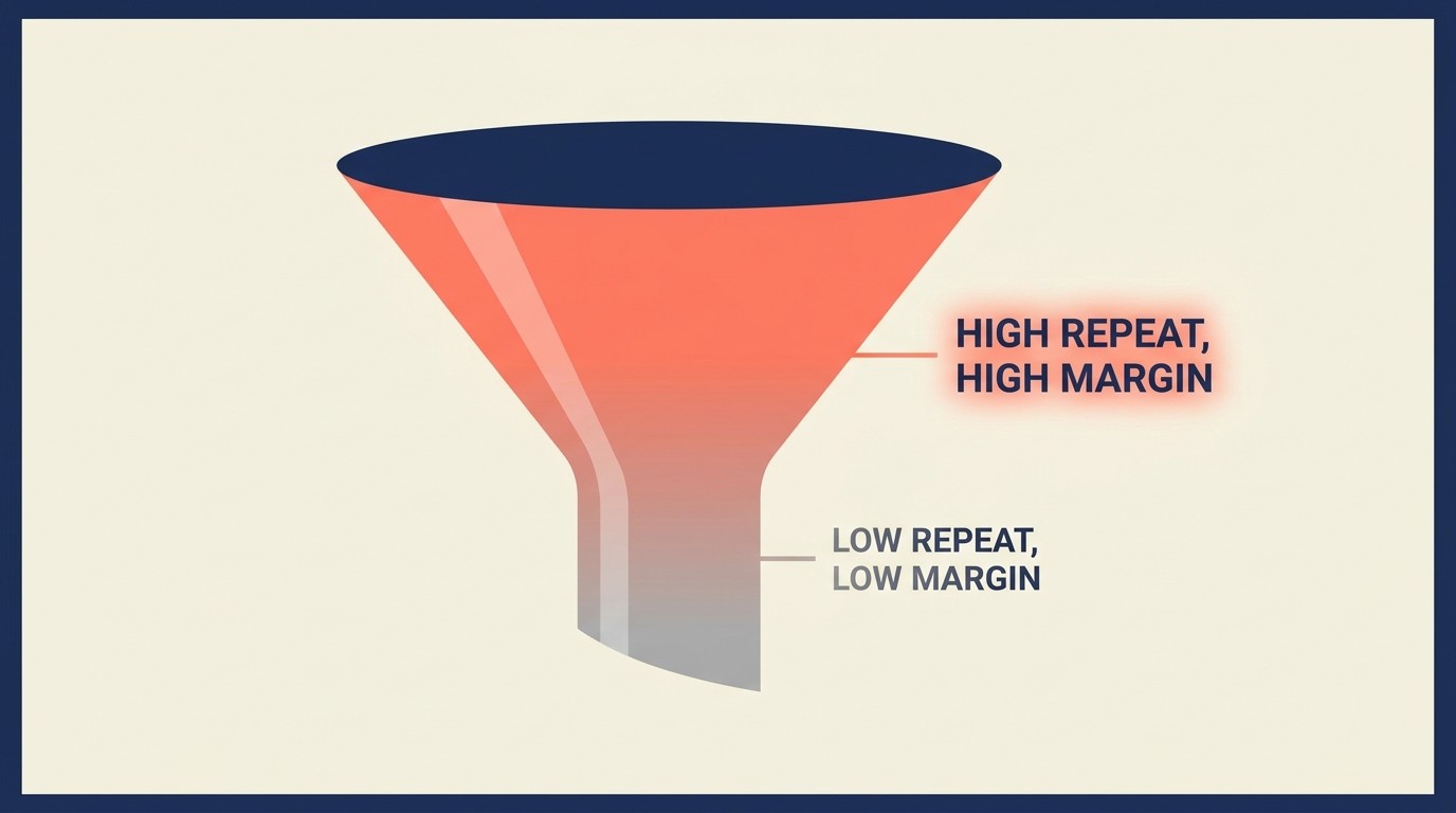 Framework evaluating product fit for subscription based on consumption pattern, need type, and margin